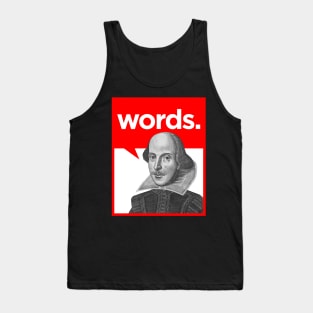 Words (white background) Tank Top